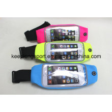 Moda personalizado lycra material cintura saco para iphone